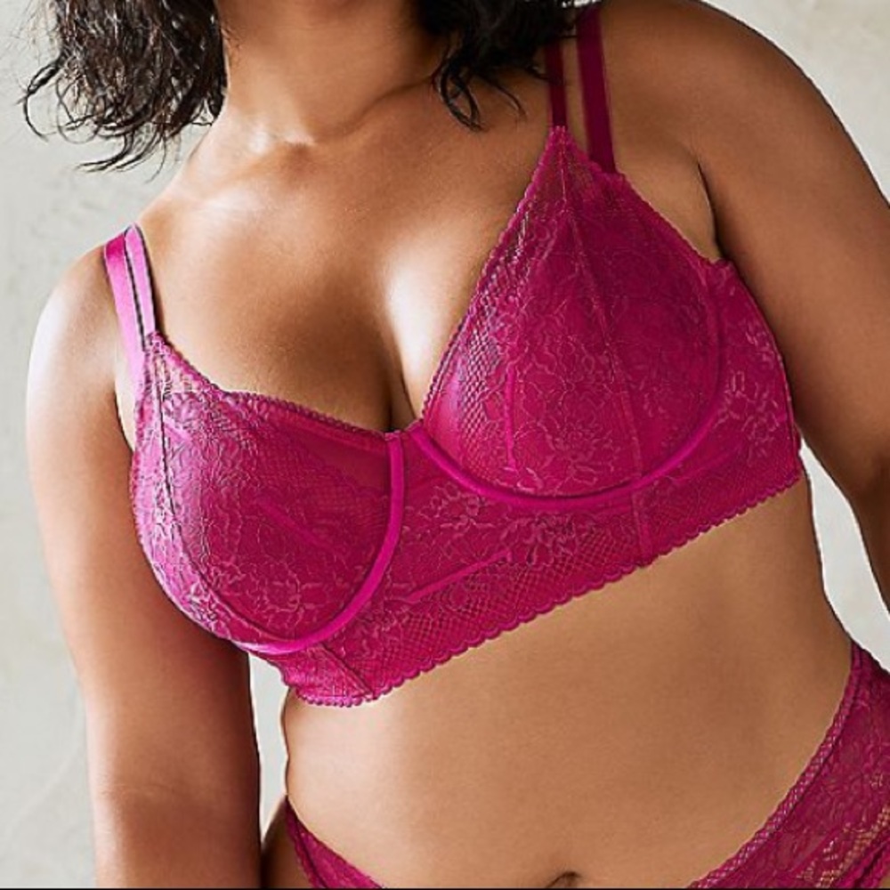 Torrid Fuchsia Underwire Bralette, Size 1X